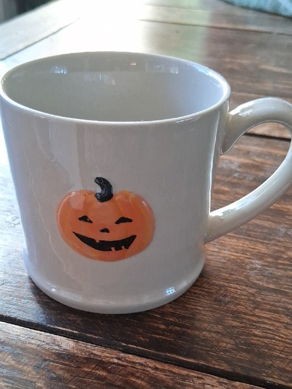Cute Halloween Ceramic Mugs - Black Cat & Jack-O'-Lantern - Picture 3 of 3